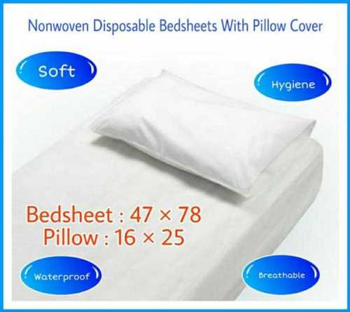 White Disposable Non Woven Bed Sheet