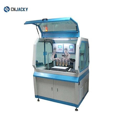 Blue Fully Automatic Rfid Contactless Chip Inlay Bonding Machine