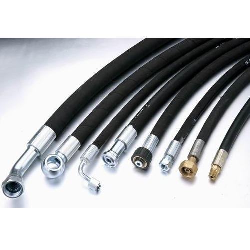 High Pressure Hydraulic Hose - 0-10mm Thickness, Flexible, Black Rubber | UV Resistant, Excellent Quality, Fine Finishing