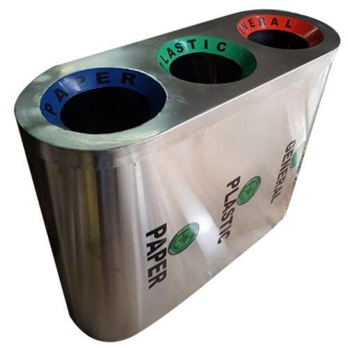 Stainless Steel Open Top Recycle Bin