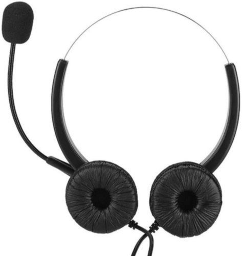 Plastic Wired Mic Headphone