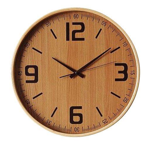 Multicolor Round Wooden Wall Clock