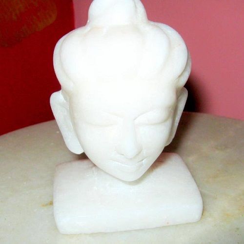 Sculpture White Marble Buddha Statue