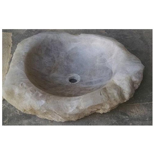 White Quartz Marble Basin