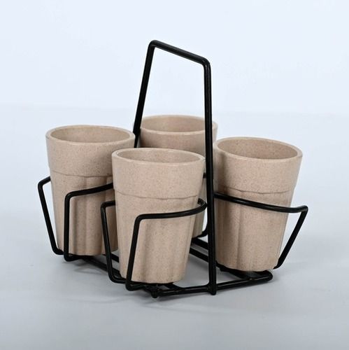 Eco-Friendly Bamboo Cutting Chai Cups