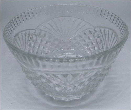 Transparent Glass Fruit Bowl