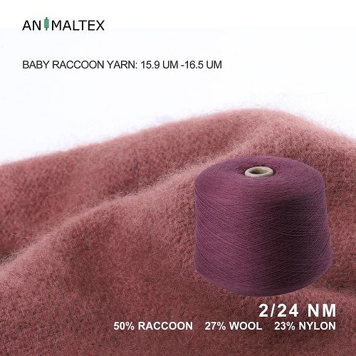 Semi Automatic 50% Natural Clean Racoon Yarn