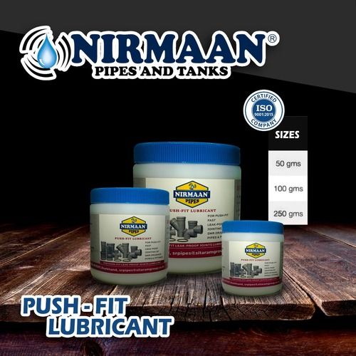 White Swr Pipe Push Fit Lubricant