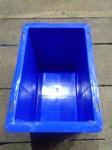  8 लीटर ब्लू अनब्रेकेबल सॉलिड प्लास्टिक क्रेट 