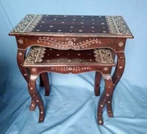 Wooden Antique Wood Nesting Tables