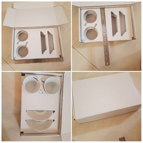 White Die Cut Paperboard Box