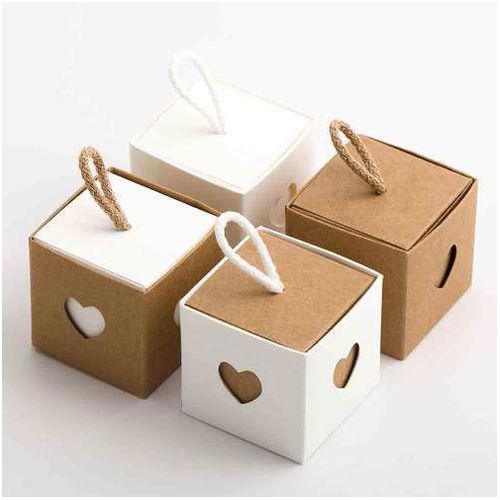 Paper Gift Packaging Fancy Cubical Box