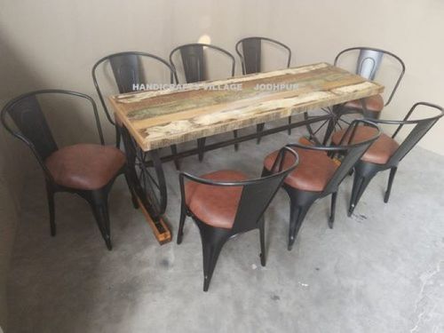 Industrial Cycle Wooden Dining Table