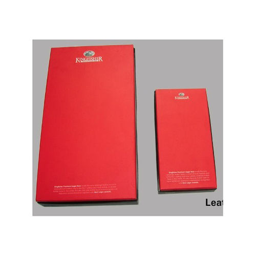 Red Leather Article Packaging Box