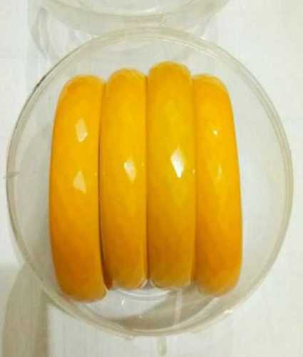 Polished Yellow Glass Bangle