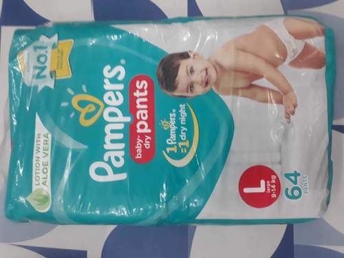 White Disposable Baby Dry Pants (Pampers)