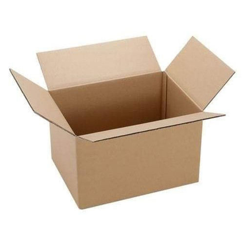 Brown Rectangular Corrugated Packaging Box