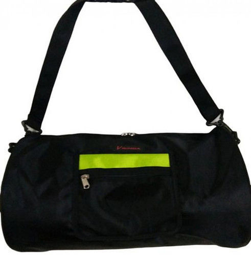Black Coated Fabric Gym Bag (SDB-1911)