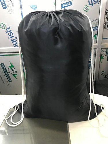 Black Nylon Laundry Bag Size: 24 X 36 Inch