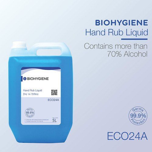 Ecogenics Biohygiene Hand Rub Liquid 5 Ltrs