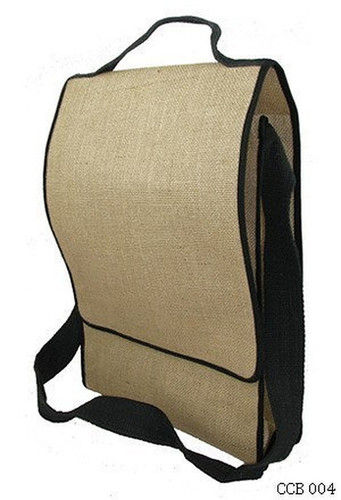 Smooth Texture Jute Messenger Bag