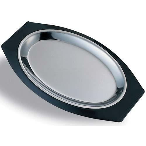 Silver Stainless Steel Platters (Pack Of 2)