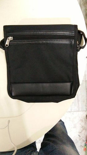 Black Zip Closure Sling Bag