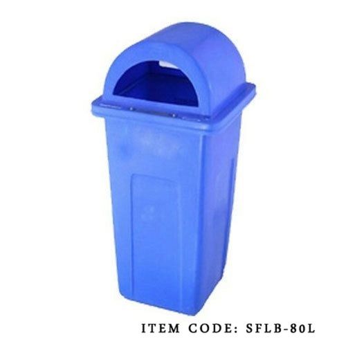Blue Commercial 80L HDPE Plastic Dustbin