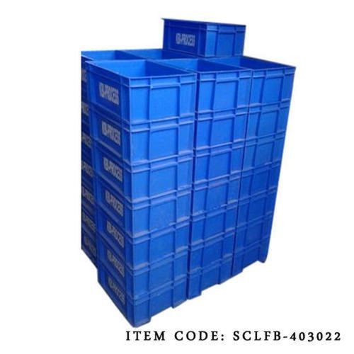 Commercial 21 Liters Dark Blue Plastic Crates