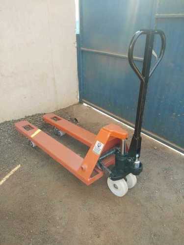 Hydraulic Hand Pallet Truck - Rectangular Shape, 1-3 Tons Capacity, Low Maintenance, Manual Operation, Black & Yellow Color