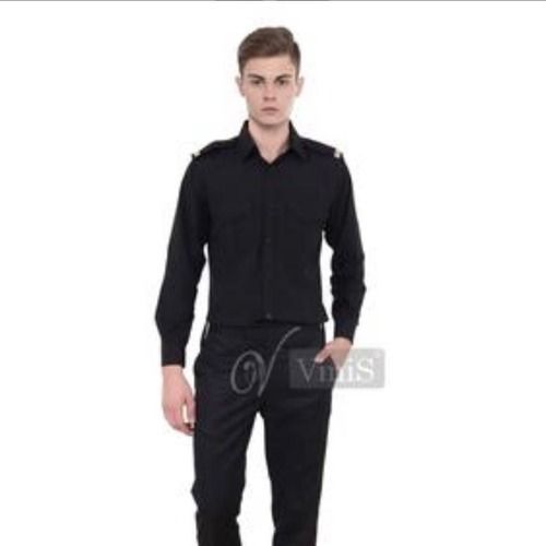 Full Sleeve Black Security Shirts Age Group: 18