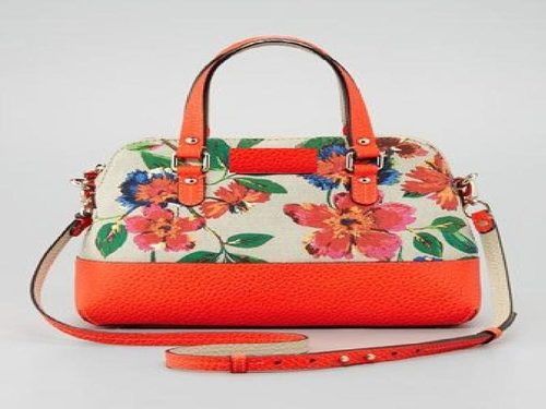 Printed Womens Leather Swagger Bag