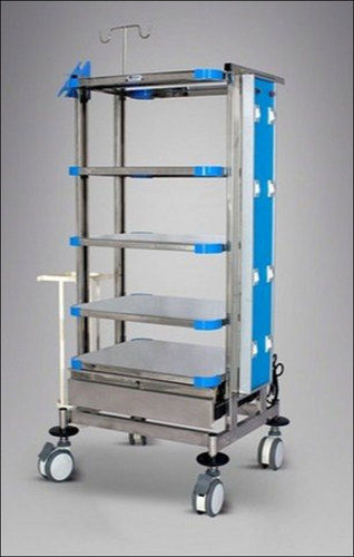 Stainless Steel Monitor Trolley