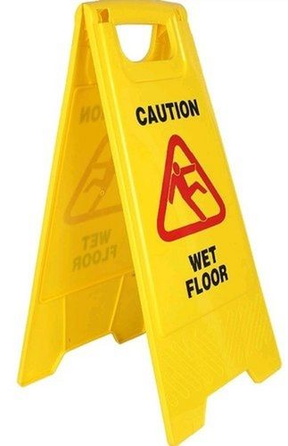 Caution Wet Floor Plastic Folding Sign Board Application: Commercial