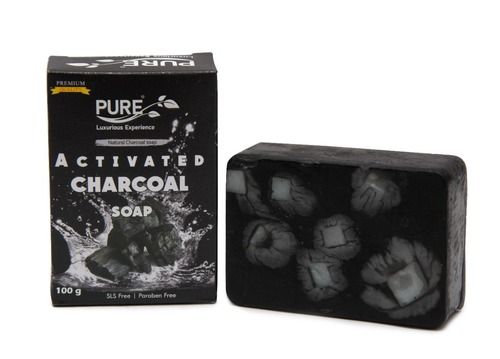 Black 100% Pure Activated Charcoal Soap