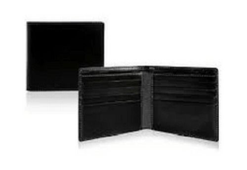 Black Color Plain Leather Wallet