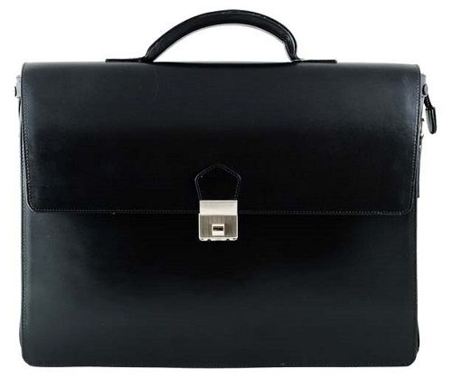 Black Leather Executive Bag