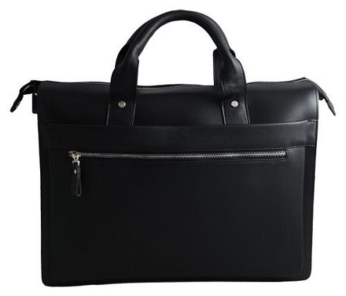 Black Plain Leather Executive Bag Size: Various Sizes Are Available