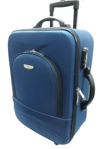  ब्लू रोलिंग ट्रॉली सूटकेस 