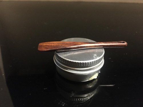 Wood Brown Wooden Mini Cosmetics Spoon