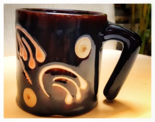 L Handle Ceramic Coffee Mug