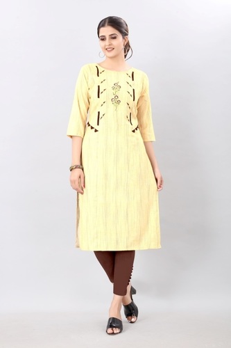 Ladies Cotton Embroidered Kurti