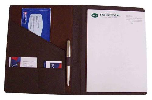 Various Colors Are Available Plain Design Leather Folder