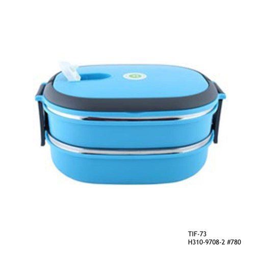 Blue Steel Lunch Box Two Layer -Tif-73