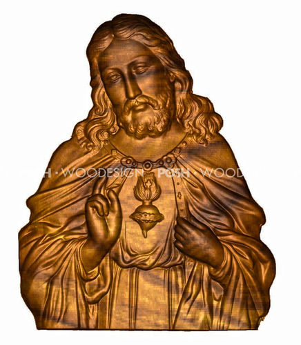  Nilgiri Nilambur Teak Wood Jesus Sculptures