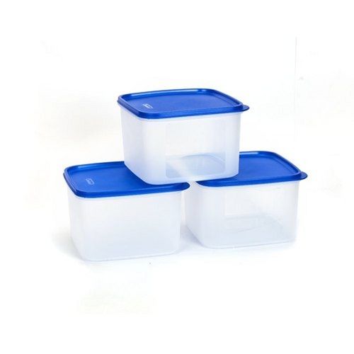 Transparent 2.5 Litre Kitchen Square Plastic Lid Container