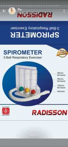 3 Ball Respiratory Spirometer Application: Clinic