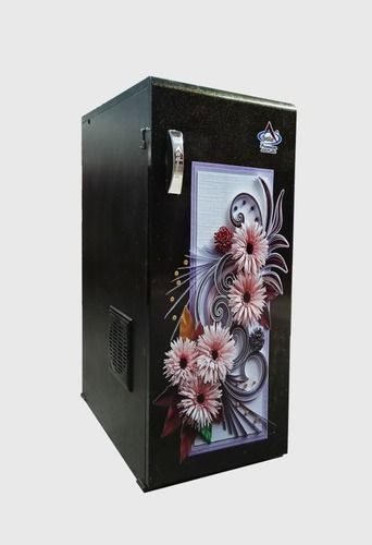 Aastha Premium Black Door With Pink Flowers Plant Gharghanti, Atta Chakki, Automatic Domestic Flourmill For Home And Healthy Family