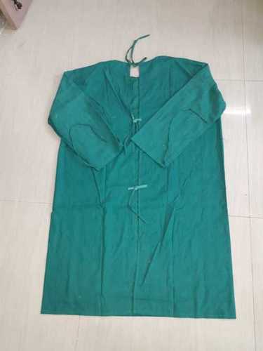 Green Color Cotton Ot Gown Length: 1.5  Meter (M)