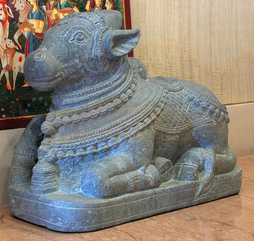 Durable Hand Carved Stone Nandi